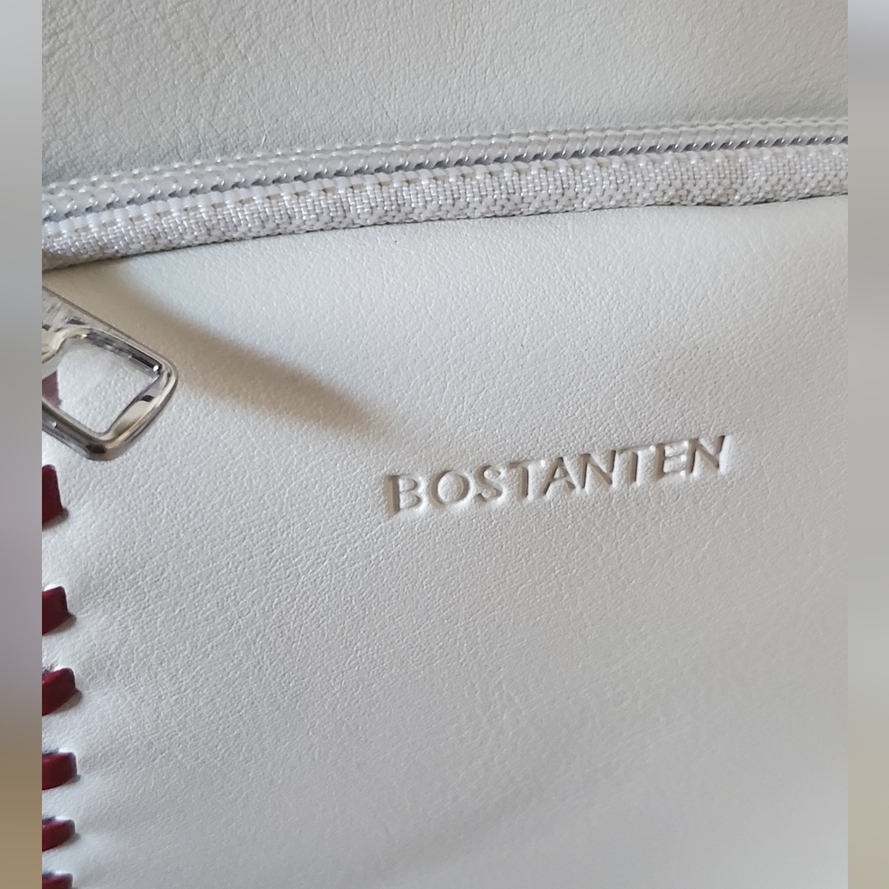 Cream Crossbody Bag with Rounded Shape - Picture 8 of 9